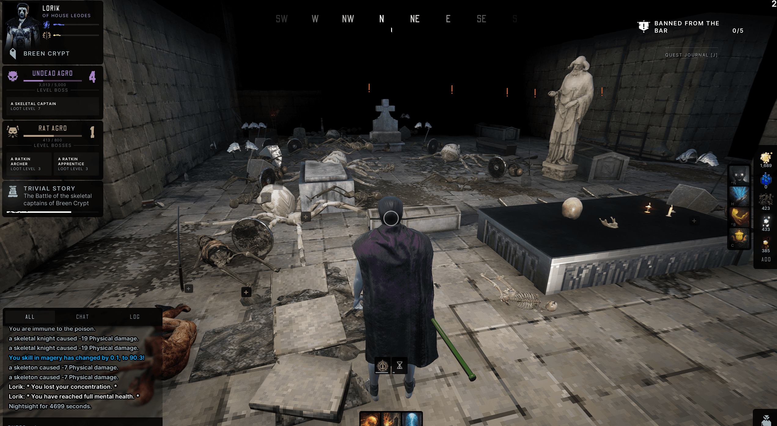 Leo pissing off the undead
