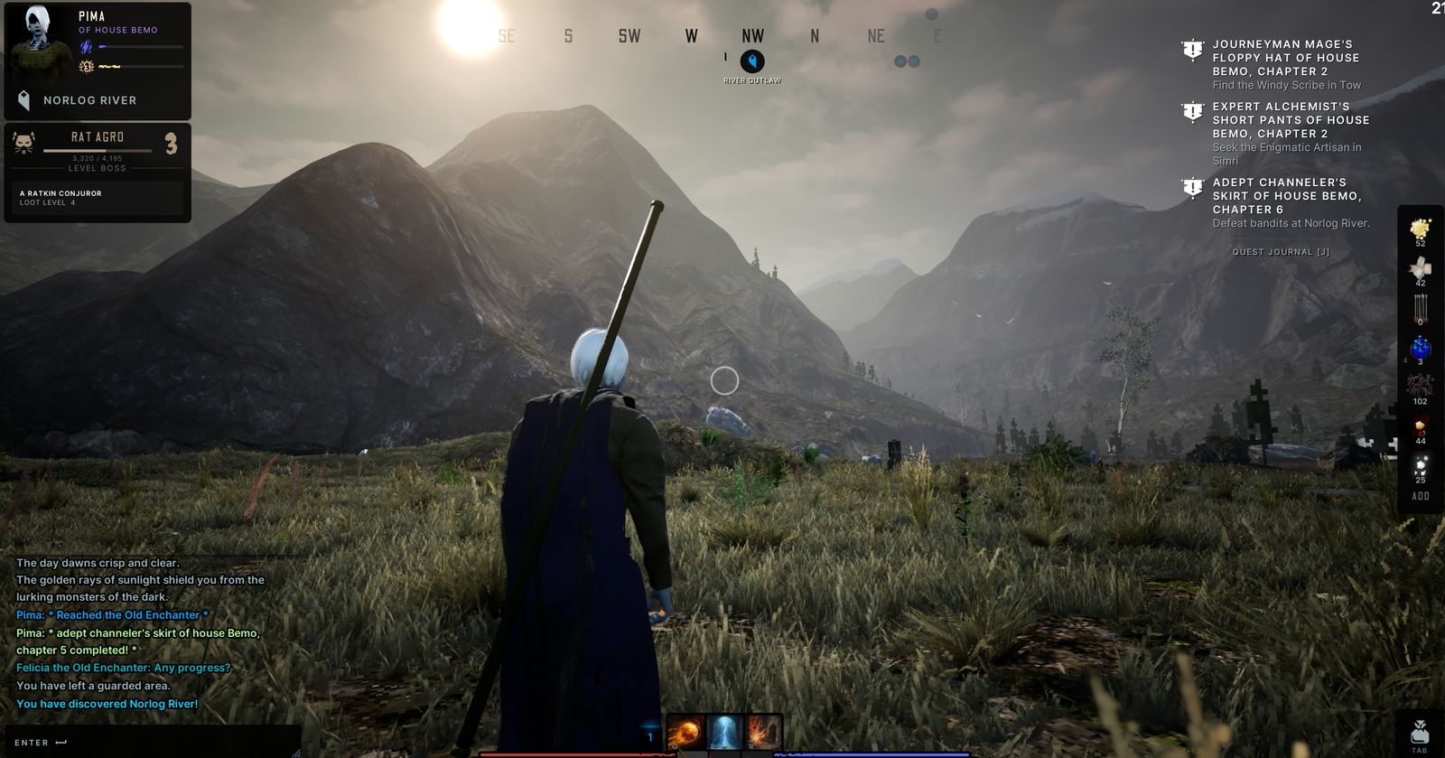 Overlooking the Norlog River valley